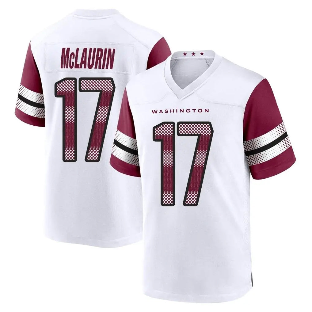 W.Commanders #17 Terry Mclaurin Player White Game Home Qdoa Stitched Jerseys