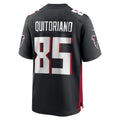 Qdoa A.Falcons #85 Teagan Quitoriano Black Team Game Jersey