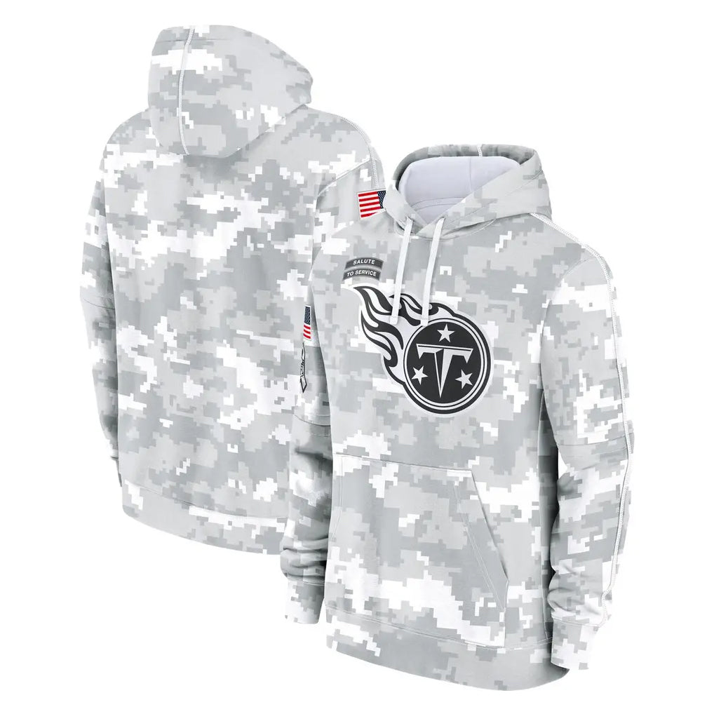 T.Titans ## Titans Blank Player Camo Arctic Salute to Service Pullover Hoodies Home Game Qdoa Stitched Jerseys