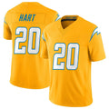 LA.Chargers #20 Cam Hart Player Gold Limited Vapor F.U.S.E. Home Game Qdoa Stitched Jerseys