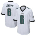 P.Eagles #6 DeVonta Smith Player White Home Game Qdoa Stitched Jerseys