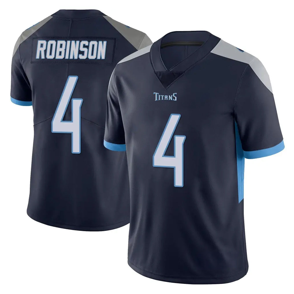 T.Titans #4 Wan'Dale Robinson Player Navy Limited Vapor Untouchable Home Game Qdoa Stitched Jerseys