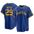 S.Mariners #29 Cal Raleigh Player Royal City Connect Home Game Qdoa Stitched Jerseys
