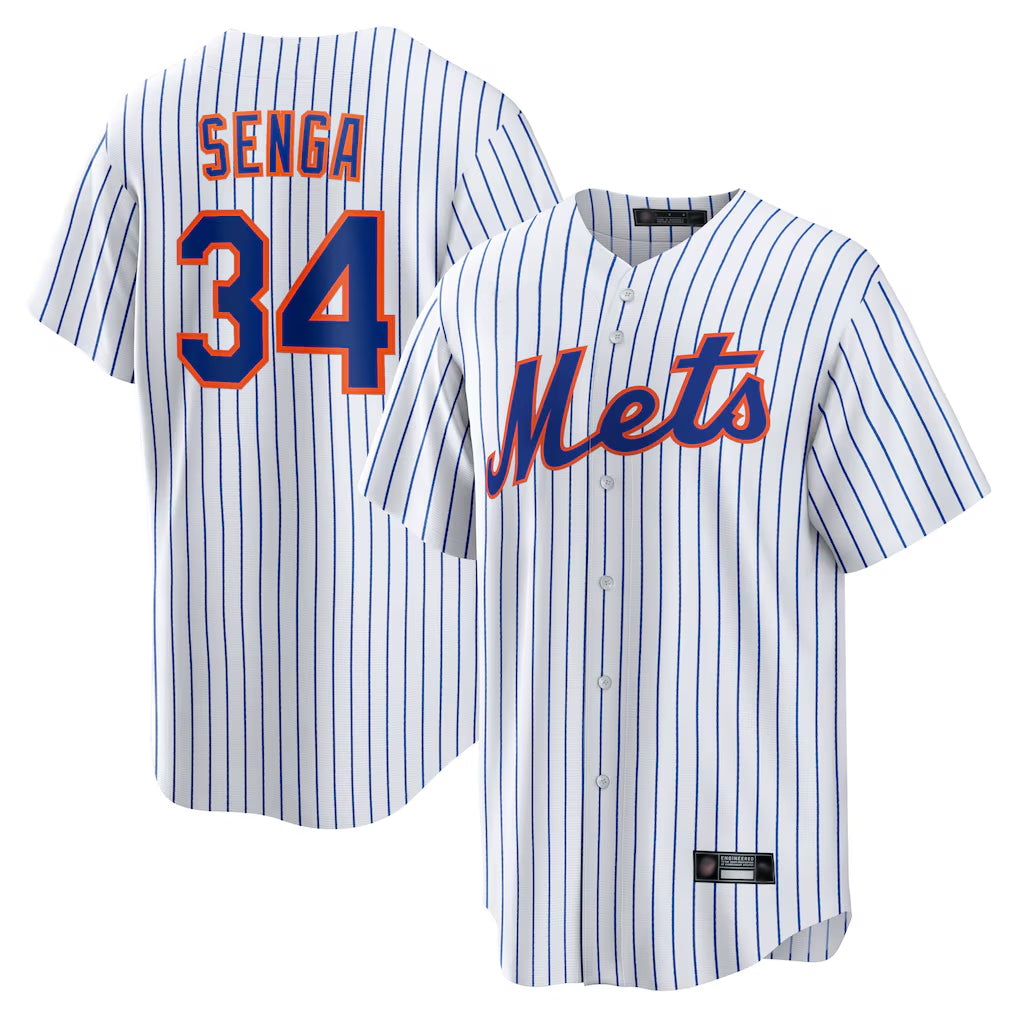 NY.Mets #34 Kodai Senga Player White Home Replica Qdoa Stitched Jerseys
