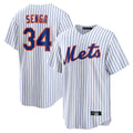 NY.Mets #34 Kodai Senga Player White Home Replica Qdoa Stitched Jerseys