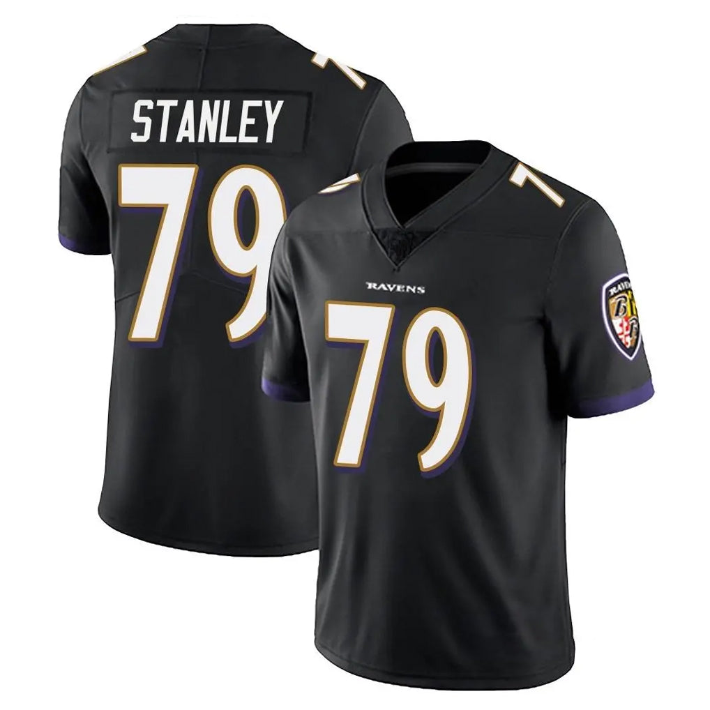 B.Ravens #79 Ronnie Stanley Player Black Vapor Untouchable Limited Home Game Qdoa Stitched Jerseys