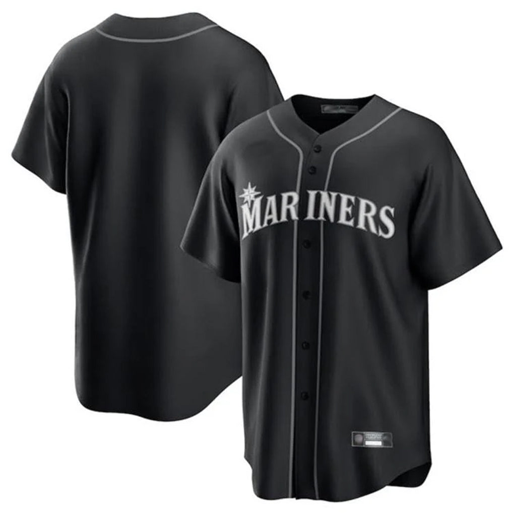 S.Mariners ## Mariners Blank Player Black Home Limited Qdoa Stitched Jerseys