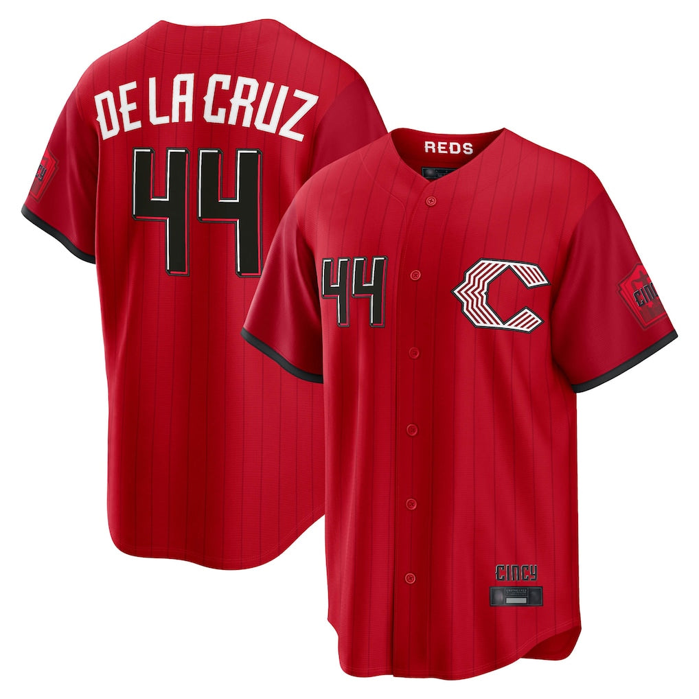C.Reds #44 Elly De La Cruz Player Red 2026 City Connect Home Game Qdoa Stitched Jerseys
