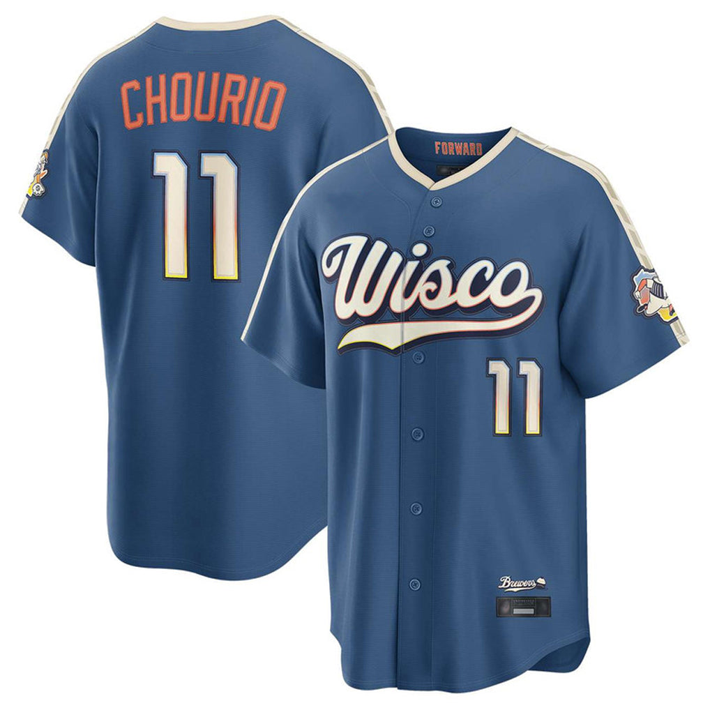 M.Brewers #11 Jackson Chourio Player Blue 2026 City Connect Home Game Qdoa Stitched Jerseys