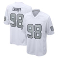 LV.Raiders #98 Maxx Crosby Player White Alternate Home Game Qdoa Stitched Jerseys