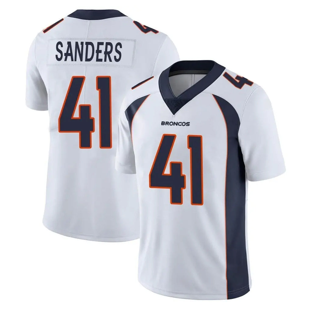 D.Broncos #41 Drew Sanders Player White Vapor Untouchable Limited Home Game Qdoa Stitched Jerseys