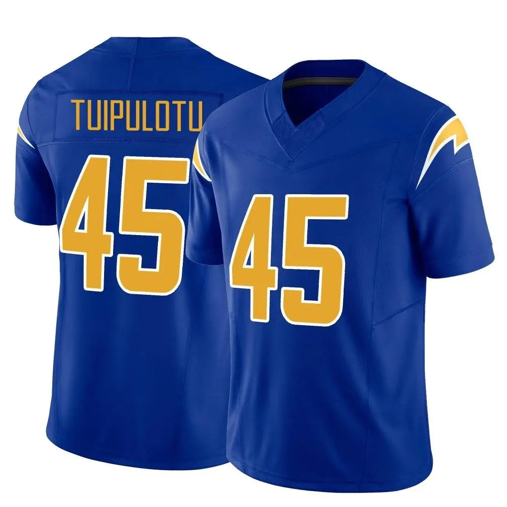 LA.Chargers #45 Tuli Tuipulotu Player Royal Limited Vapor F.U.S.E. Home Game Qdoa Stitched Jerseys