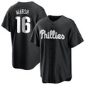 P.Phillies #16 Brandon Marsh Player Black Alt Fashion Home Game Qdoa Stitched Jerseys