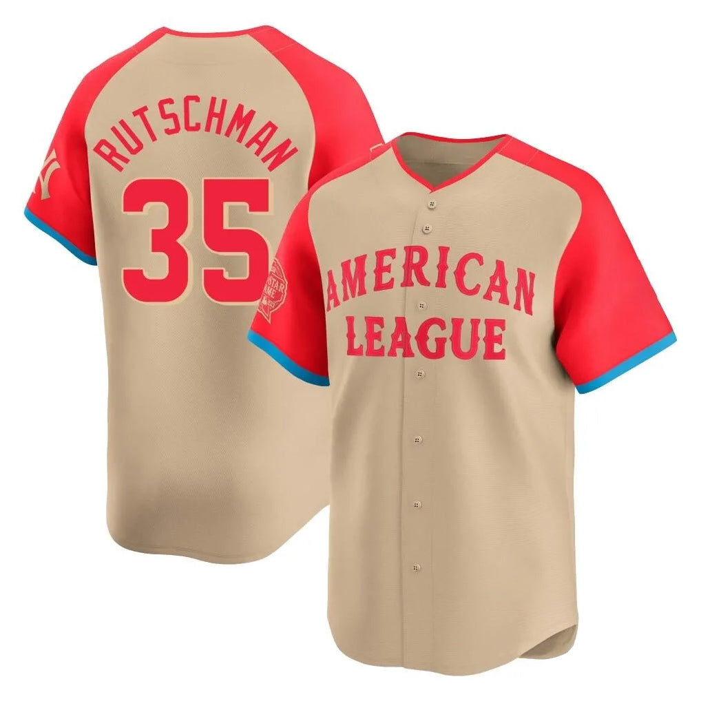 B.Orioles #35 Adley Rutschman Player Cream American League All-Star Limited Home Game Qdoa Stitched Jerseys