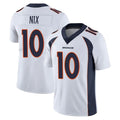 D.Broncos #10 Bo Nix Player White Vapor Untouchable Limited Home Game Qdoa Stitched Jerseys