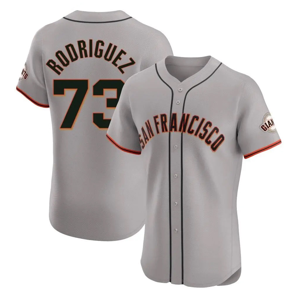 SF.Giants #73 Randy Rodriguez Player Gray Home Limited Elite Qdoa Stitched Jerseys