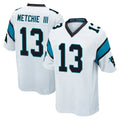 C.Panthers #13 John Metchie III Player White Game Qdoa Stitched Jerseys