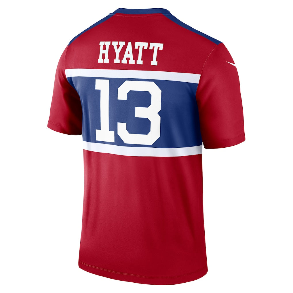 Qdoa NY.Giants #13 Jalin Hyatt Red Legend Player Performance Top Jersey