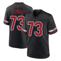 A.Cardinals #73 Isaac Seumalo Player Black Alternate Game Qdoa Stitched Jerseys