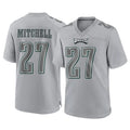 P.Eagles #27 Quinyon Mitchell Player Gray Atmosphere Fashion Home Game Qdoa Stitched Jerseys