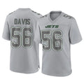 NY.Jets #56 Demario Davis Player Gray Limited Atmosphere Fashion Home Game Qdoa Stitched Jerseys