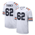 C.Bears #62 Joe Thuney Player White Classic Home Game Qdoa Stitched Jerseys