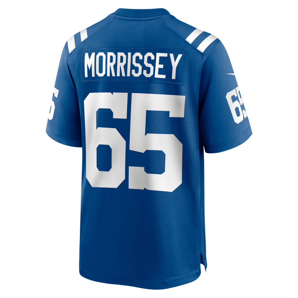 Qdoa IN.Colts #65 Jimmy Morrissey Royal Team Game Jersey