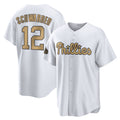 P.Phillies #12 Kyle Schwarber Player Gold All-Star Home Game Qdoa Stitched Jerseys