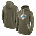M.Dolphins ## Dolphins Blank Player Olive Salute to Service Pullover Hoodies Home Game Qdoa Stitched Jerseys