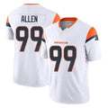 D.Broncos #99 Zach Allen Player White Limited Vapor F.U.S.E. Home Game Qdoa Stitched Jerseys