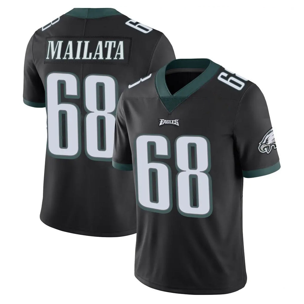 P.Eagles #68 Jordan Mailata Player Black Limited Vapor Untouchable Home Game Qdoa Stitched Jerseys