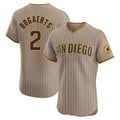 S.Diego Padres #2 Xander Bogaerts Player Khaki Home Limited Elite Qdoa Stitched Jerseys