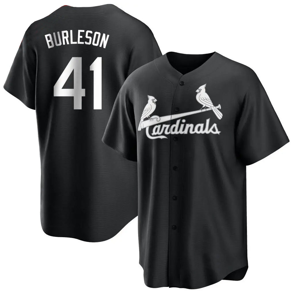 St. Louis Cardinals #41 Alec Burleson Player Black City Connect Home Limited Qdoa Stitched Jerseys