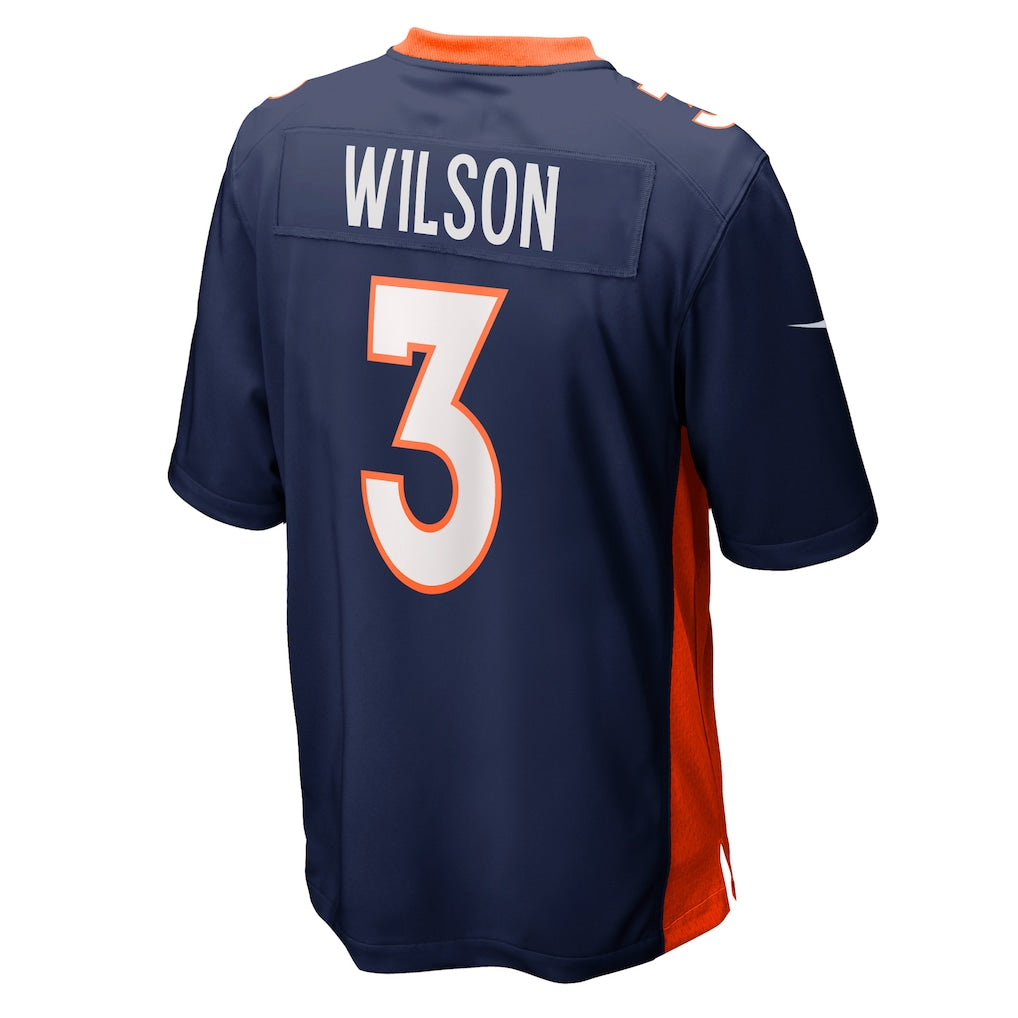 Qdoa D.Broncos #3 Russell Wilson Navy Alternate Game Jersey