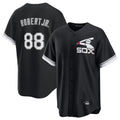 C.White Sox #88 Luis Robert Jr Player Black Spring Training Game Qdoa Stitched Jerseys