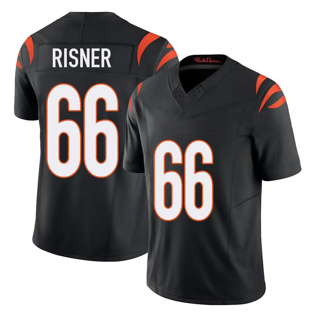 C.Bengals #66 Dalton Risner Player Black Vapor F.U.S.E. Limited Home Game Qdoa Stitched Jerseys