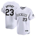 C.Rockies #23 Kris Bryant Player White Limited Home Qdoa Stitched Jerseys