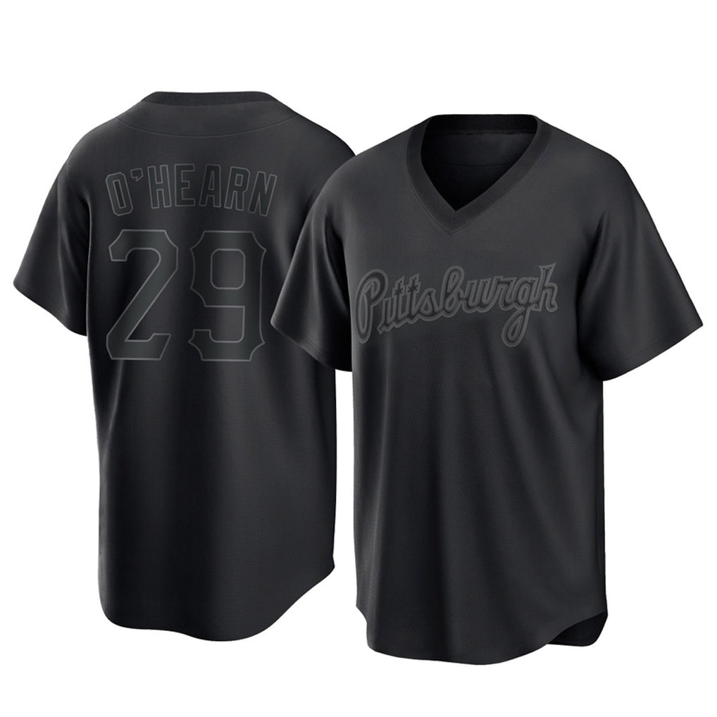 P.Pirates #29 Ryan O¡¯Hearn Player Black Fashion Home Game Qdoa Stitched Jerseys