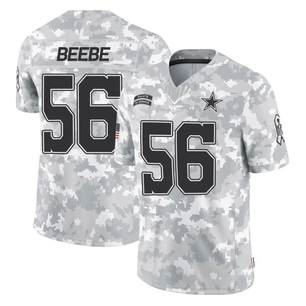 D.Cowboys #56 Cooper Beebe Player Arctic Camo Salute to Service Limited Home Game Qdoa Stitched Jerseys