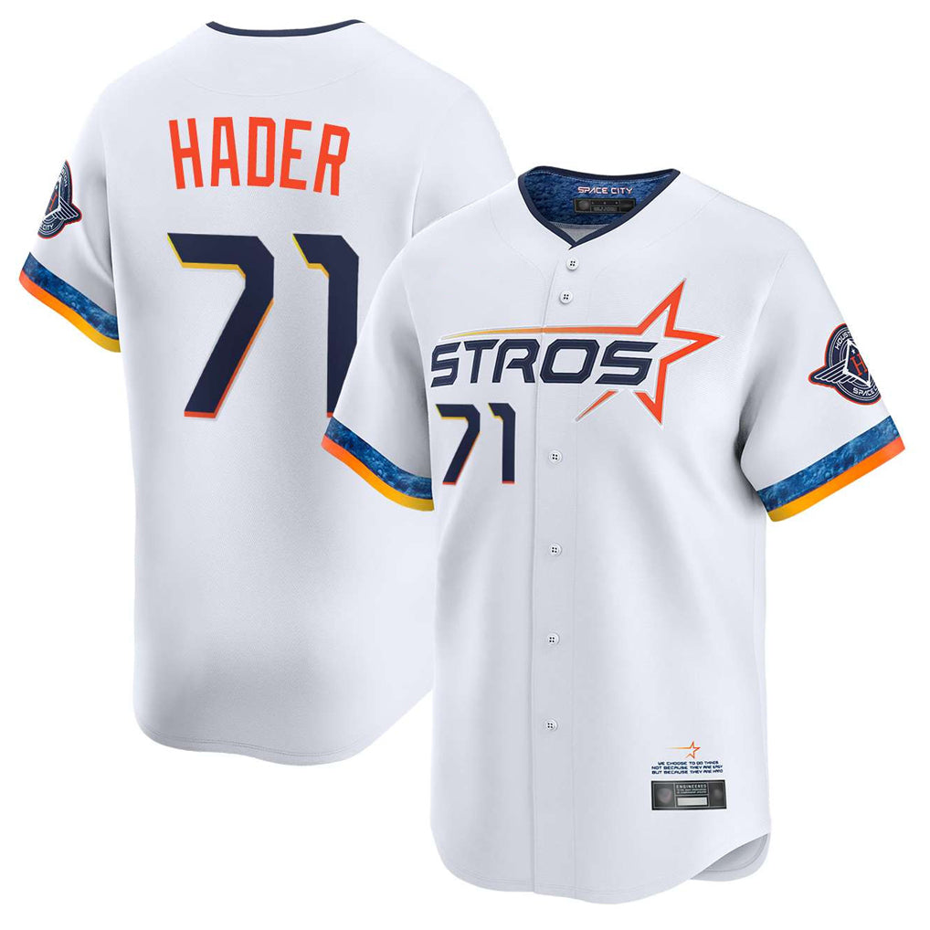 H.Astros #71 Josh Hader Player White City Connect Limited Home Qdoa Stitched Jerseys