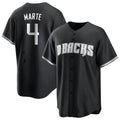 A.Diamondbacks #4 Ketel Marte Player Player Black Game Home Qdoa Stitched Jerseys