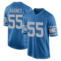 D.Lions #55 Derrick Barnes Player Blue Vapor Untouchable Throwback Game Qdoa Stitched Jerseys