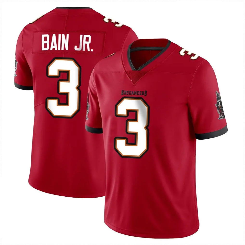 TB.Buccaneers #3 Rueben Bain Jr. Player Red Limited Vapor F.U.S.E. Home Game Qdoa Stitched Jerseys