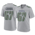S.Seahawks #67 Charles Cross Player Gray Atmosphere Fashion Home Game Qdoa Stitched Jerseys