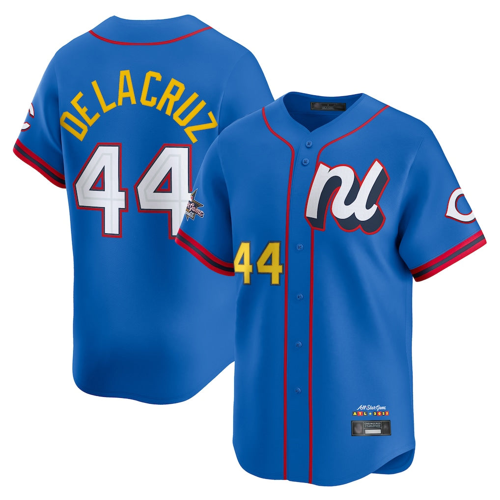 C.Reds #44 Elly De La Cruz Player Blue National League All-Star Edition Limited Qdoa Stitched Jerseys