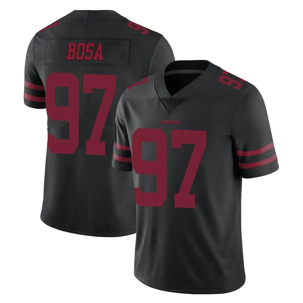 SF.49ers #97 Nick Bosa Player Black Alternate Limited Vapor Untouchable Home Game Qdoa Stitched Jerseys