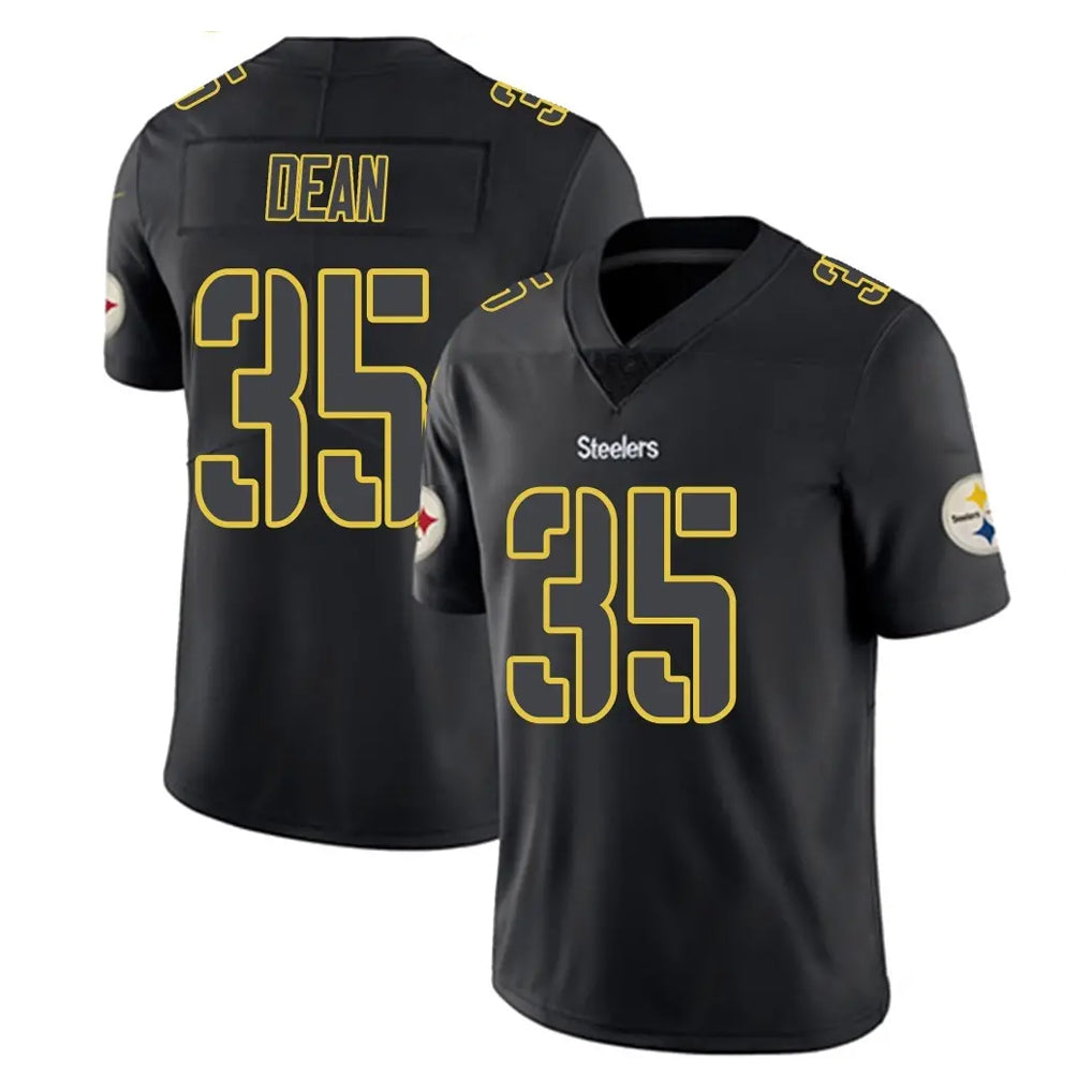 P.Steelers #35 Jamel Dean Player Black Impact Limited Home Game Qdoa Stitched Jerseys