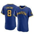 S.Mariners #8 Dominic Canzone Player Royal City Connect Home Limited Elite Qdoa Stitched Jerseys