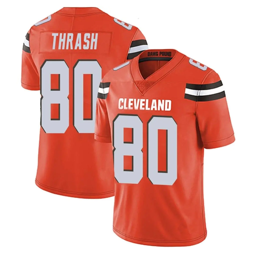 C.Browns #80 Jamari Thrash Player Orange Alternate Vapor Untouchable Limited Home Game Qdoa Stitched Jerseys