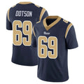 LA.Rams #69 Kevin Dotson Player Navy Limited Vapor Untouchable Home Game Qdoa Stitched Jerseys